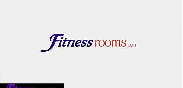  Fitness Rooms Interracial threesome in yoga class with young women in lycra